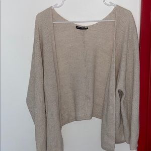Slouchy brandy sweater